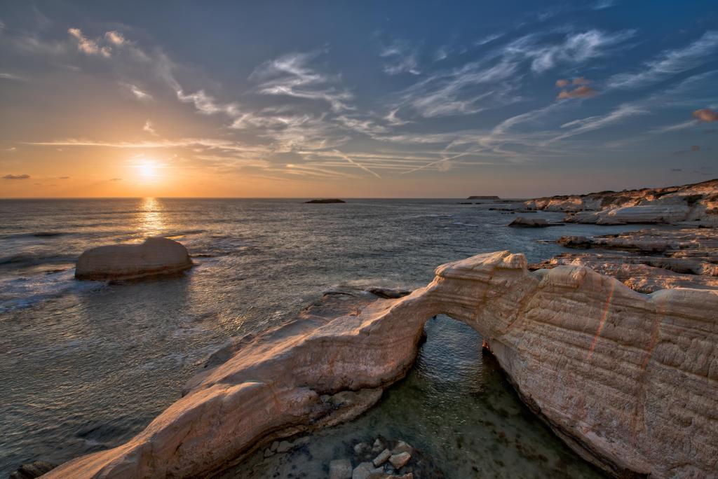 Rocky Coast at Sunset, Cyprus